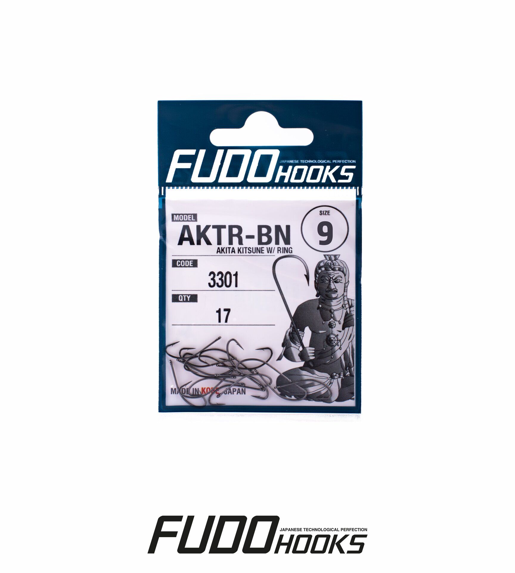 3301 AKITA KITSUNE W/ RING #9 BLACK NIKEL 18P