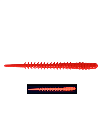 Fujin Bio Worm 6cm Floating Sıvılı Kokulu LRF Silikonu Red UV