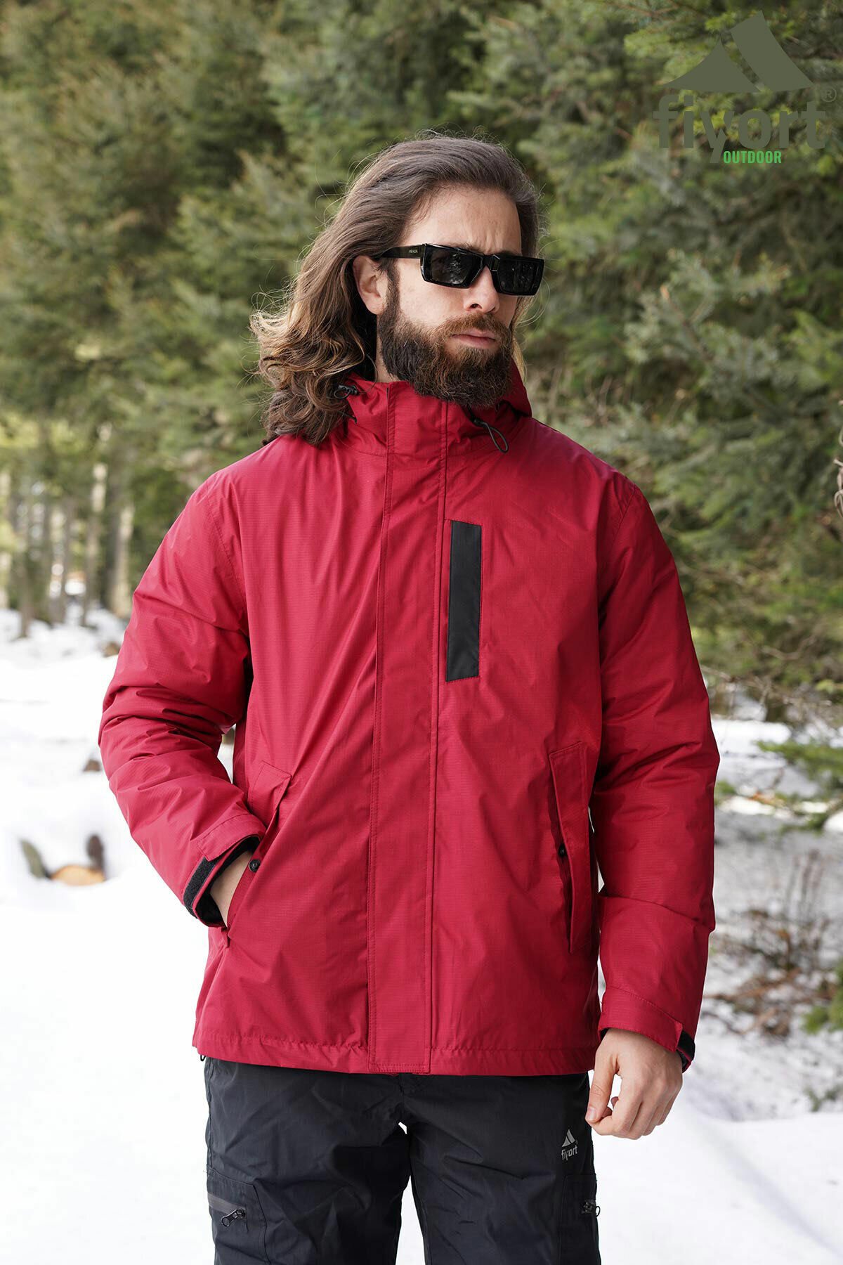 FLOYEN YAĞMURLUK BORDO #3XL