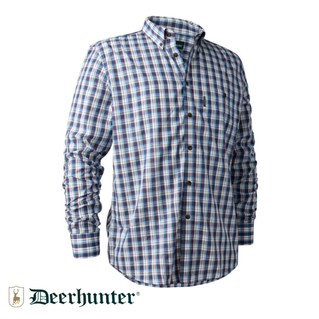 DEERHUNTER Jeff Shirt 78179 Mavi Kareli Gömlek 45