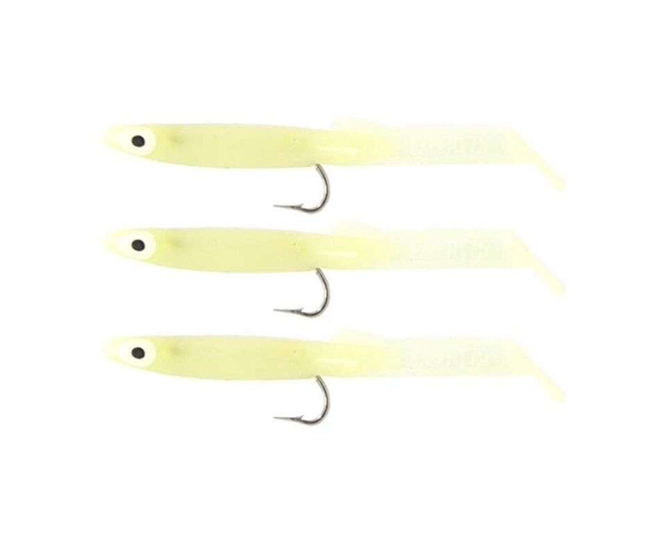 Captain 3525 Eel Fish 75cm Silikon Zargana Suni Yem 3lü Paket E13 Glow