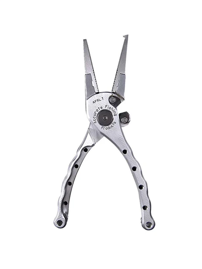 Accurate Piranha Extra Lite Plier Split Tip 7'' Silver