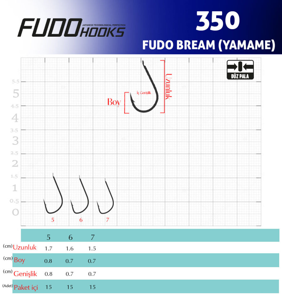 3504 FUDO BREAM (YAMAME) #6 KIRMIZI 15P