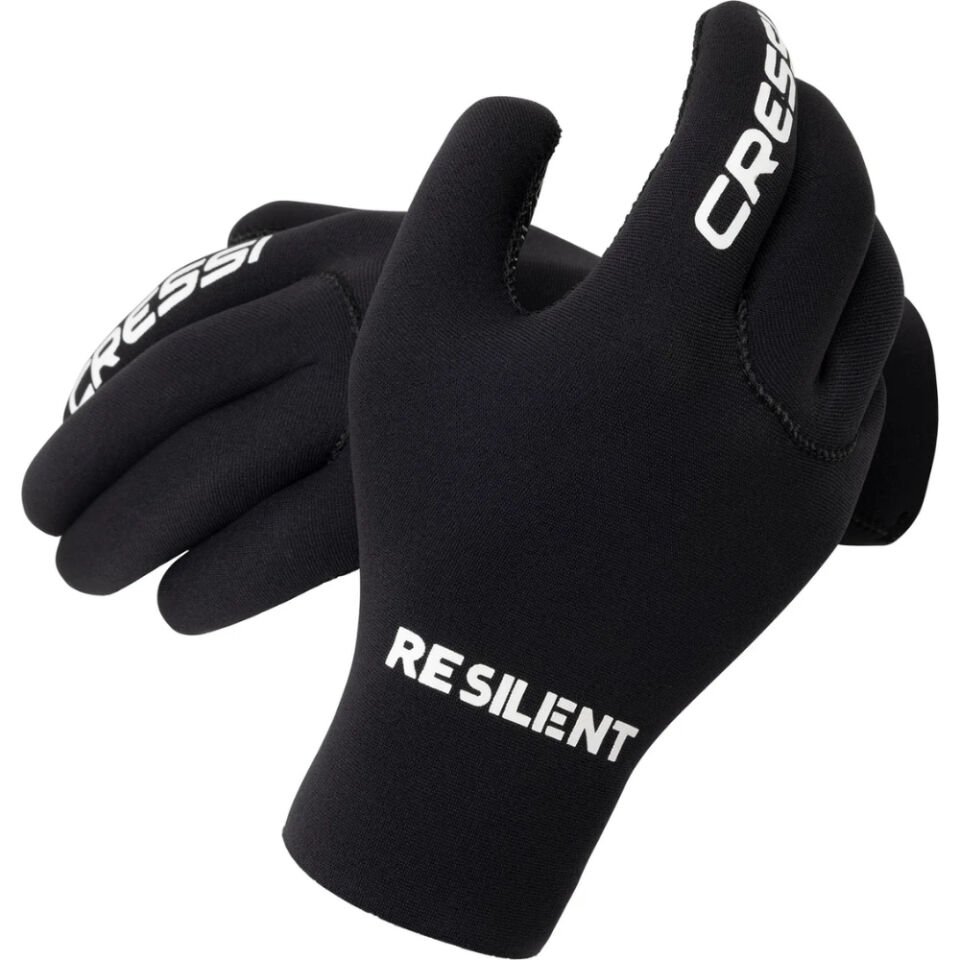 Cressi Resilient Dalış Eldiveni BLACK - 2MM - L