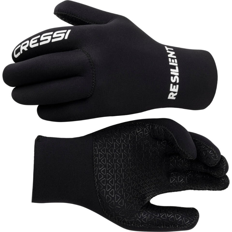 Cressi Resilient Dalış Eldiveni BLACK - 3MM - 2XL