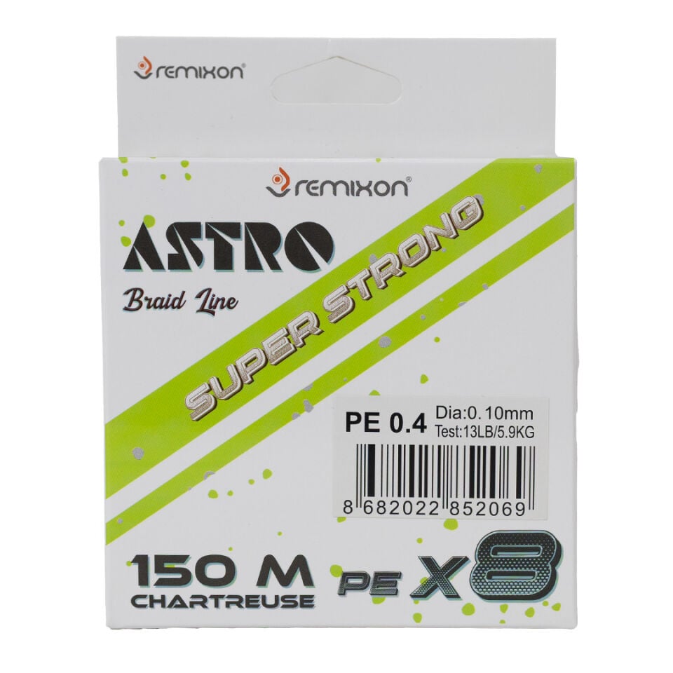 Remixon Astro 8X 0.06mm 150m Chartreuse İp Misina