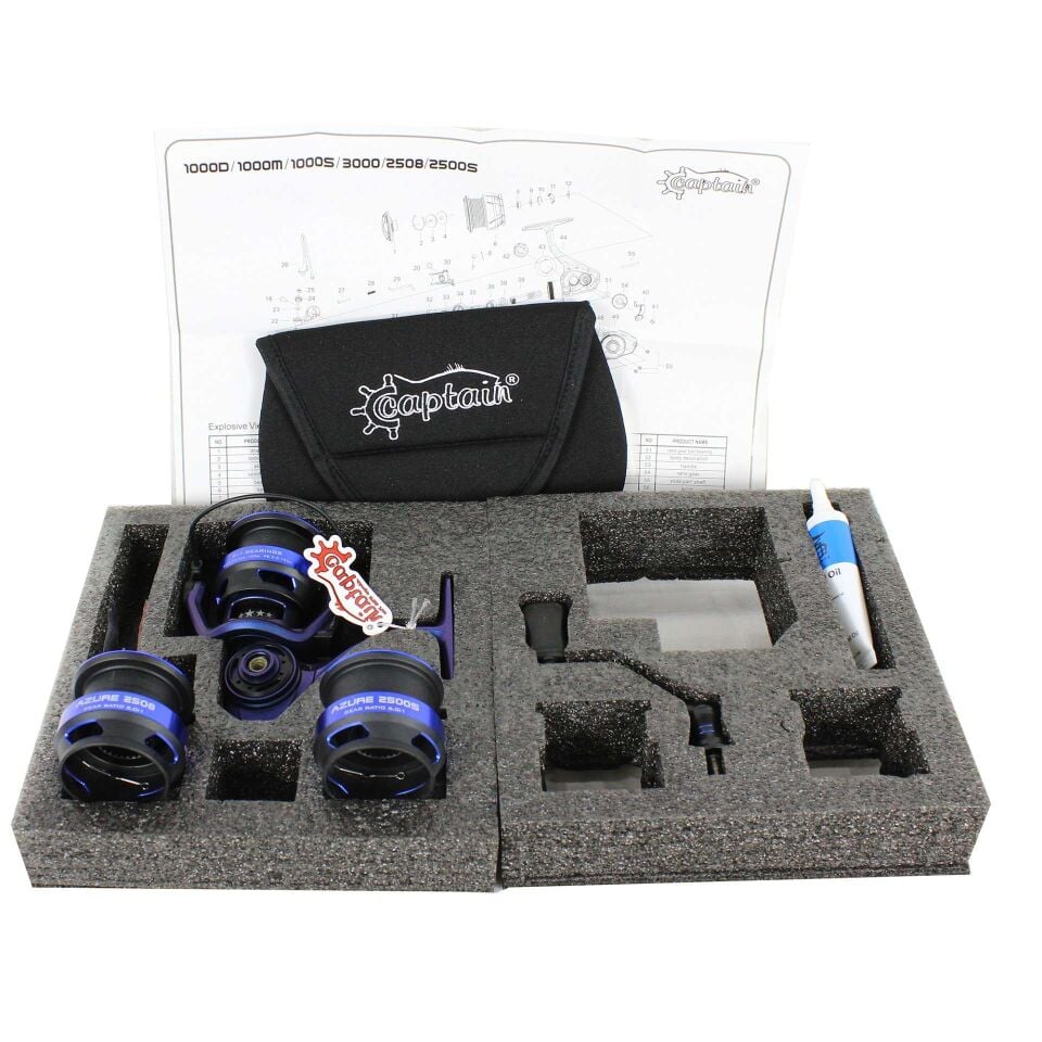 Captain Azure PRO 2500-2508-3000 Spin Makine 9+1 BB