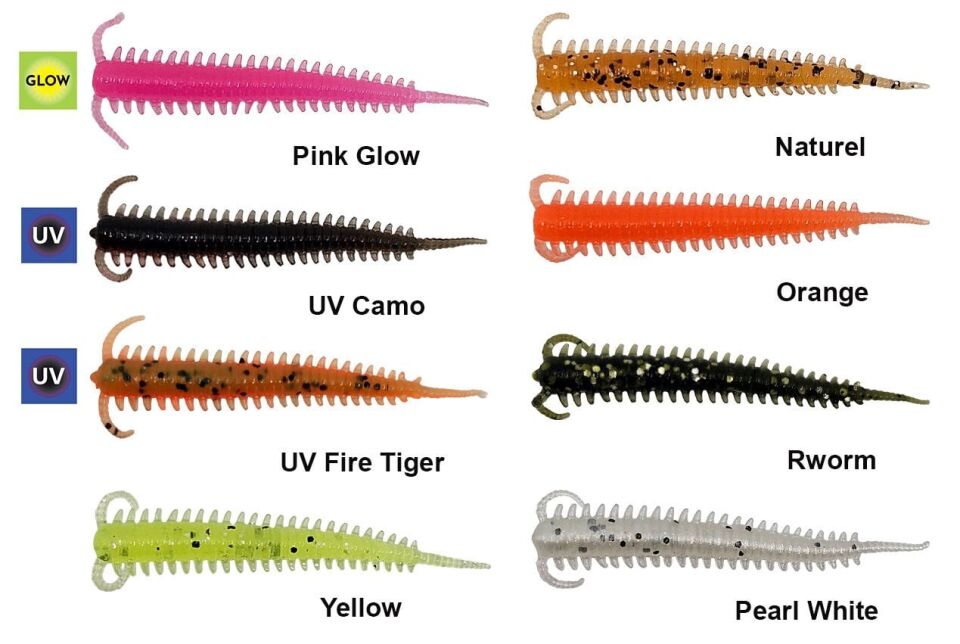 Kendo Silicones Worm 5cm 10 Adet