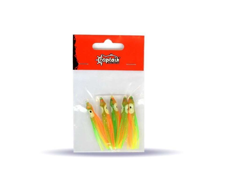 Captain 3593 Octopus Pride 5cm Ahtapot Sübye 5li Paket Suni Yem 005