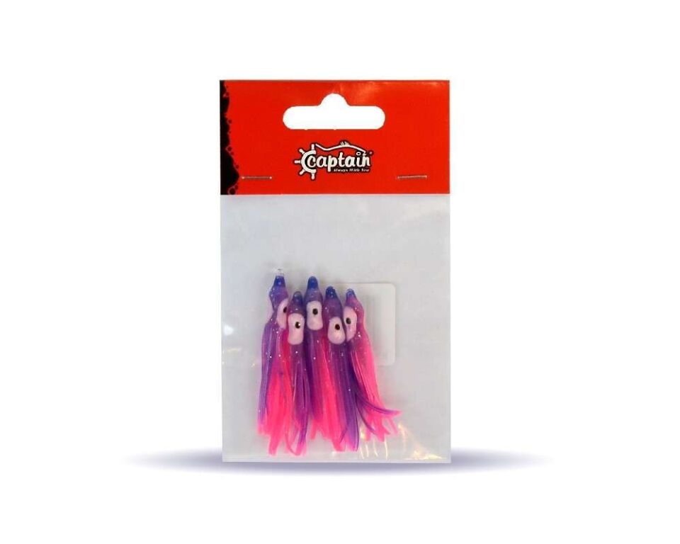 Captain 3593 Octopus Pride 5cm Ahtapot Sübye 5li Paket Suni Yem 006