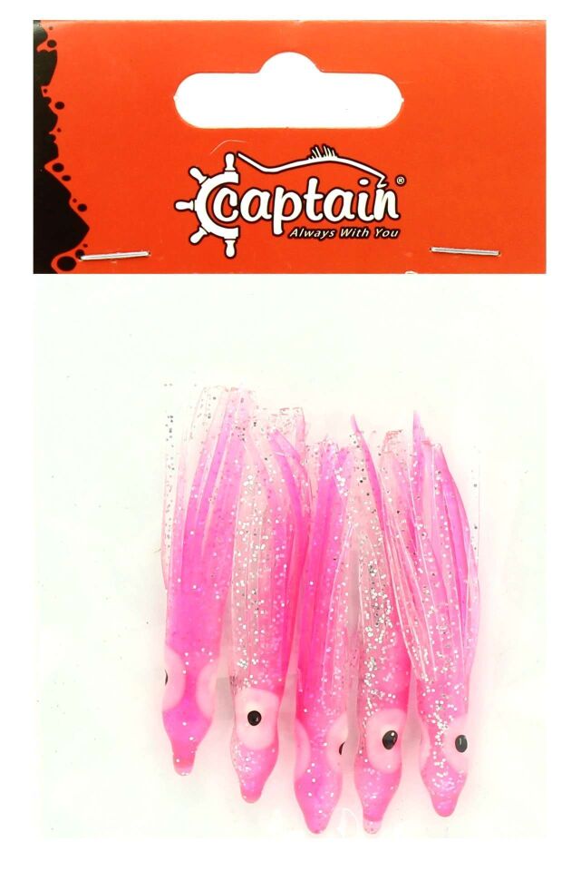 Captain 3593 Octopus Pride 5cm Ahtapot Sübye 5li Paket Suni Yem 087