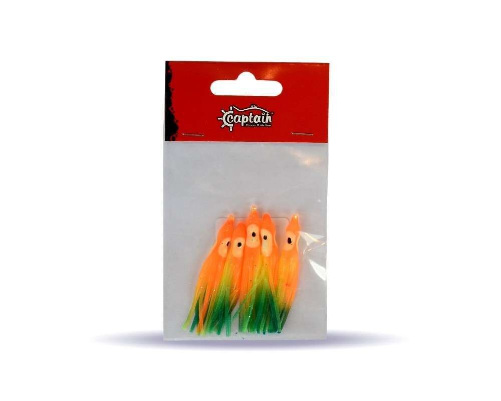 Captain 3593 Octopus Pride 5cm Ahtapot Sübye 5li Paket Suni Yem 084