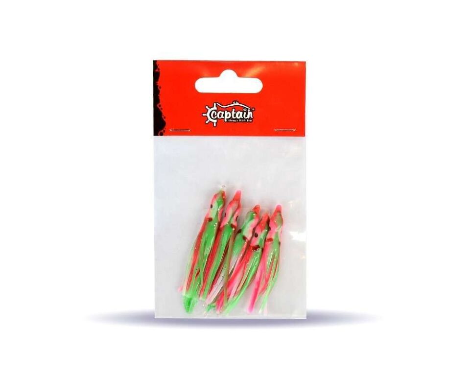 Captain 3593 Octopus Pride 5cm Ahtapot Sübye 5li Paket Suni Yem 066