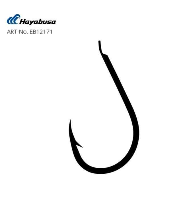 Hayabusa HCHN 121 Kısa Pala Dövme Olta İğnesi 15li Paket Black Nikel