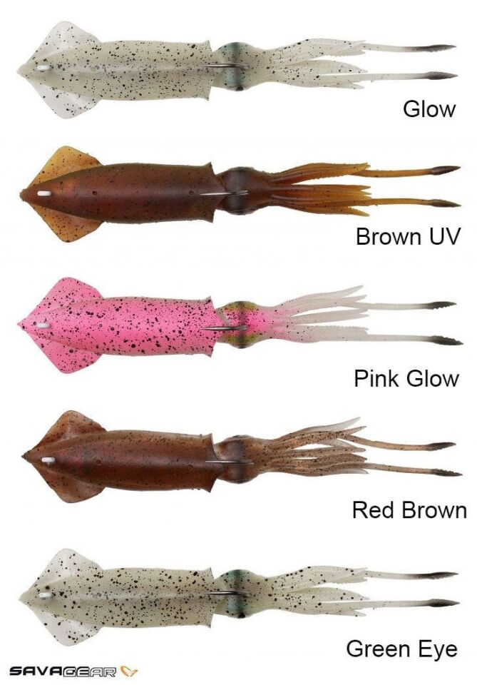 Savage gear 3D TPE Swim Squid 125mm 25g 2 Adet Sahte Balık
