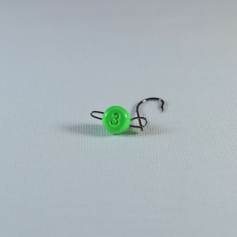 SPIINX FLASH HEAD JIGHEAD UV YEŞİL 3.5G #7 4P