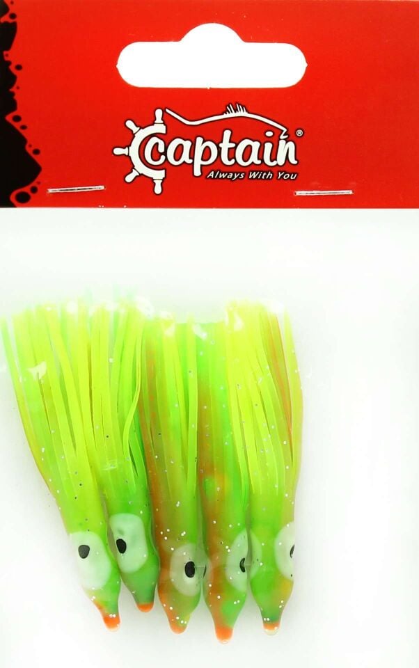 Captain 3593 Octopus Pride 5cm Ahtapot Sübye 5li Paket Suni Yem 085