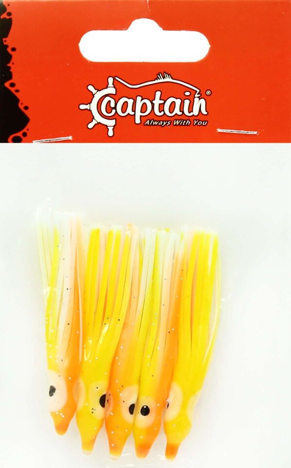 Captain 3593 Octopus Pride 5cm Ahtapot Sübye 5li Paket Suni Yem 089