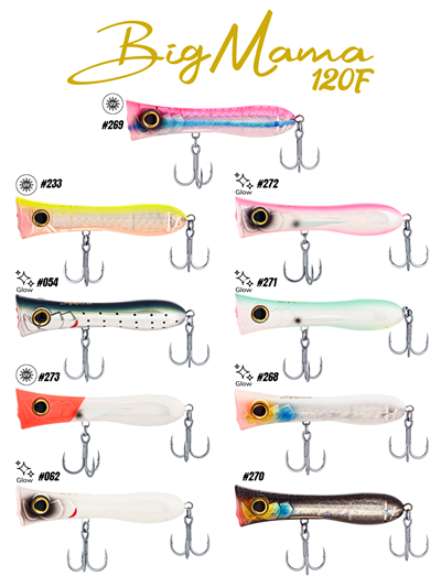 Fujin Big Mama 12cm 31gr Maket Balık 054 Smoke Joe