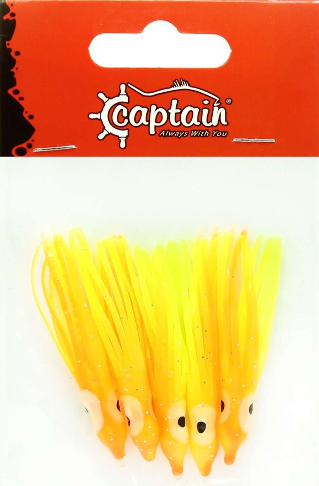 Captain 3593 Octopus Pride 5cm Ahtapot Sübye 5li Paket Suni Yem 063