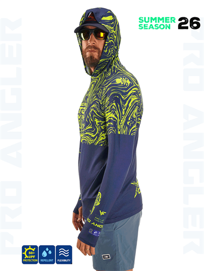 Fujin Pro Angler S26 Hooded Izohips Blue Green