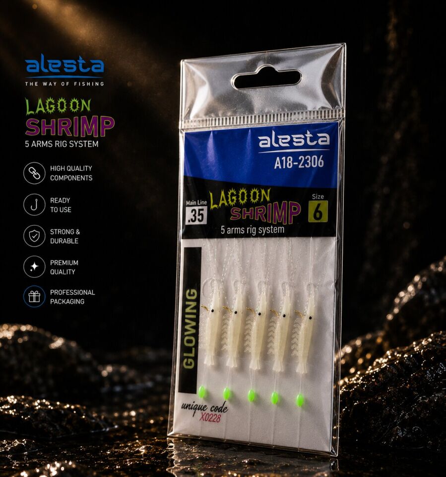 LAGOON SHRIMP RIG X0288 5K 0.35 #6 GLOW