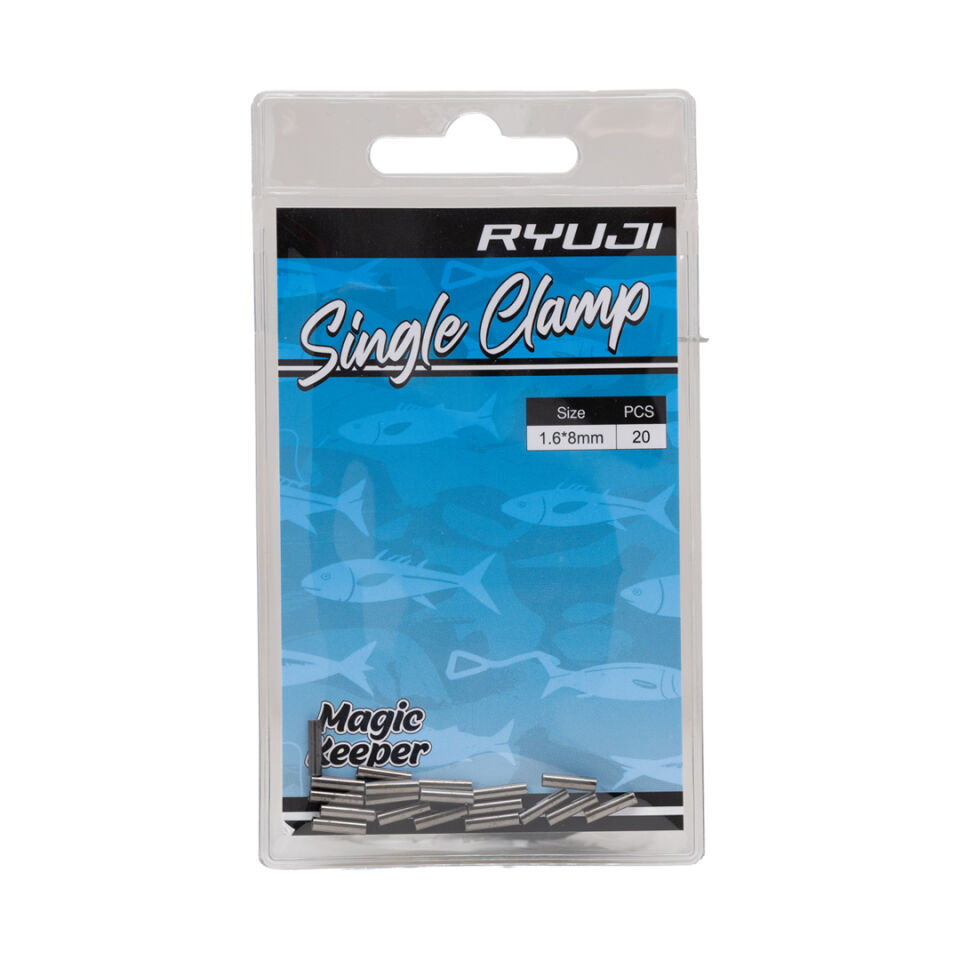 RYUJI SINGLE CLAMP BLACK NICKEL 1.6*8MM (20 ADET)
